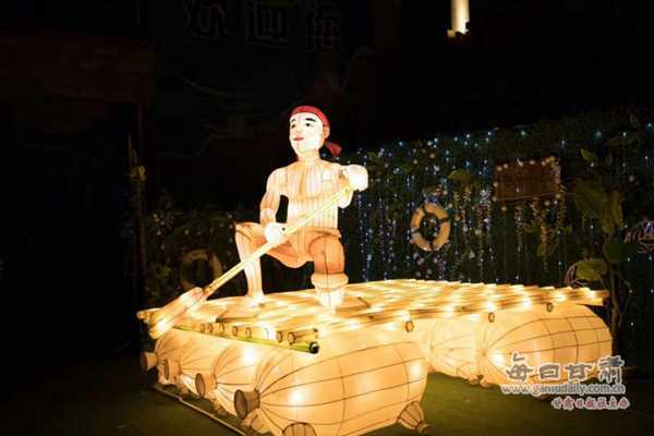 2018年“闪亮中国年赏玩恐龙园”主题迎新灯会在西部恐龙园启幕（图）