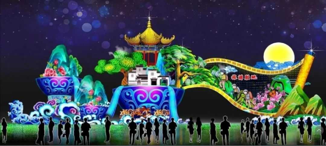 自贡彩灯即将点亮景德镇国际陶瓷中秋灯会（图）